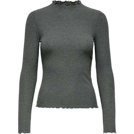 Only Dames Longsleeve regular fit Grijs S Ronde Hals Volwassenen