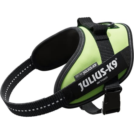 Julius-K9 IDC®-Powertuigje - Neon groen - Grootte S: borstomvang 49 - 67 cm