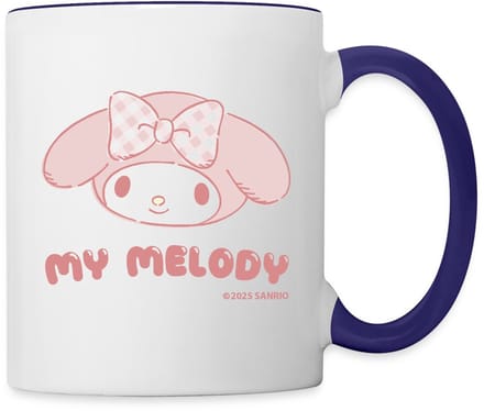 My Melody Portret met tekst Mok Tweekleurig
