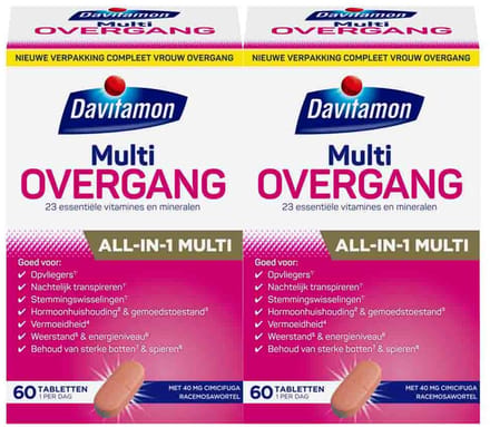 Davitamon - Compleet Vrouw Overgang Multivitamine - 2 x 60 tabletten - Voordeelverpakking