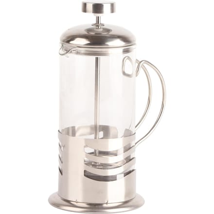 Roestvrij Staal Glas Cafetière Franse Filter Thee Koffie Pot Pers Plunjer white