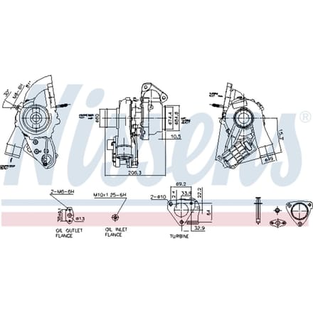 Supercharger, drukvulling NISSENS 93284