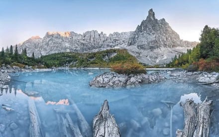 Fotobehang - Alpine Treasure 400x250cm - Vliesbehang