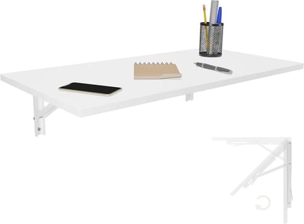 Inklapbare wandtafel 80x40 cm - Ruimtebesparende eettafel voor muurmontage