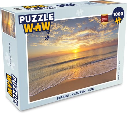 Puzzel Strand - Kleuren - Zon - Legpuzzel - Puzzel 1000 stukjes volwassenen