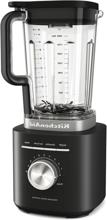 Blender - Krachtige Blender - Smoothieblender - Mat Zwart - 30cm x 26cm x 42cm
