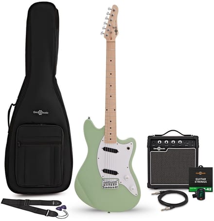 Seattle Elektrische Gitaar Seafoam Green, 10W Versterker & Accessoires