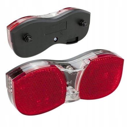 Achterlicht op bagagedrager XC-105 D - 6V 0.6W dynamo met reflector