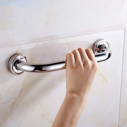Badkamer Leuning - Veiligheidshandgreep - Veilig Douchen - Roestvrij Staal - 22 cm - Zilver