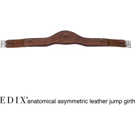 Lederen paarden singel Edix Saddles Asymmetric VVS