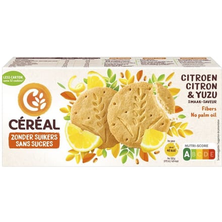 Céréal Koekjes Citroen & Yuzu - 132 gr