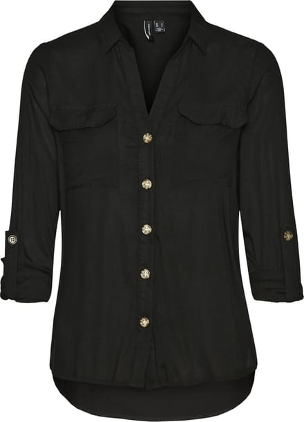 VERO MODA - VMBUMPY L/S SHIRT NEW WVN NOOS - Dames - Blouses