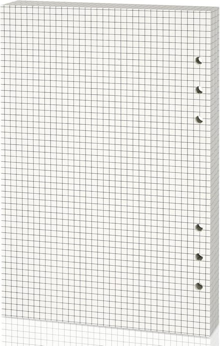 Punched Binder Paper A5 - 6-Holes Planner Inserts met Navulbare Notitiebladen - Losse Bladnotitie met Lijnraster, 80 Vellen voor Organisatie en Planning