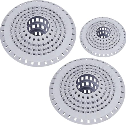 3x Universele Siliconen Afvoerzeef met Zuignap voor Douche en Keuken