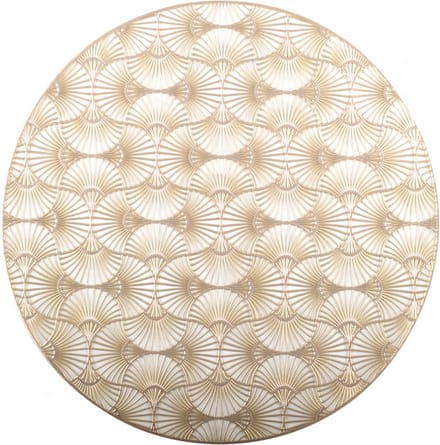 RONDE GOUDEN PLACEMAT GINKO 2 stuks