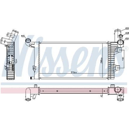 Radiator NISSENS 67172