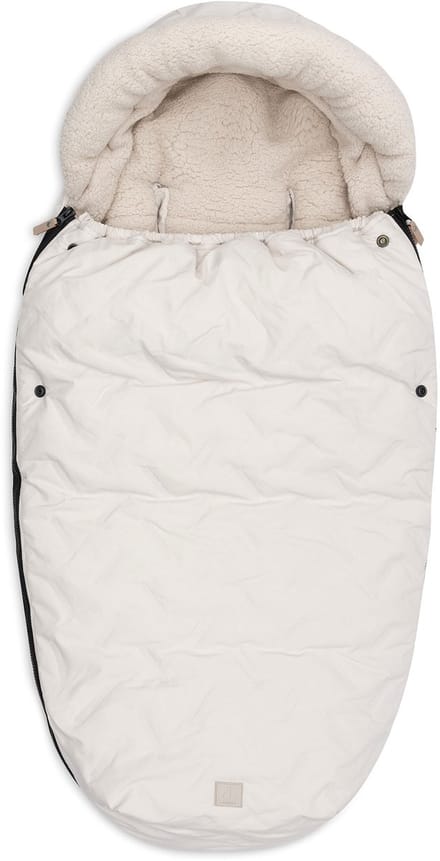 Jollein Voetenzak voor Buggy & Kinderwagen - Embossed - Polyester - 42x82cm - Sand
