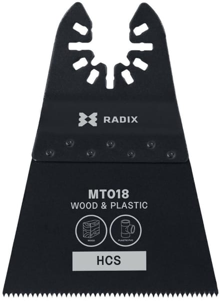 Radix - Multitool zaagblad - HCS - 18 tanden (1.4mm) - Gefreesd - 40x69mm