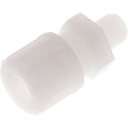 14x12mm & G1/4'' PVDF Rechte Knelfitting Buitendraad 10bar - F28AZ