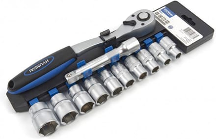 HYUNDAI 12-delige 1/4 dopsleutelset