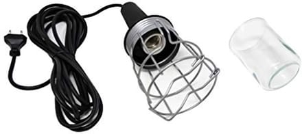 Draagbare lamp met gloeilamp en 5 m kabel voor bouwplaatsen en werkruimtes