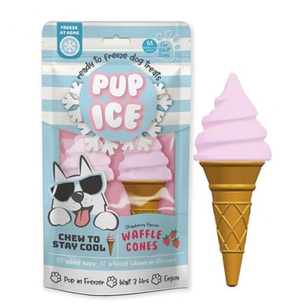 Pup Ice Waffle cones | Hondenijsjes | Hondensnacks | 2 zakjes van 2 stuks