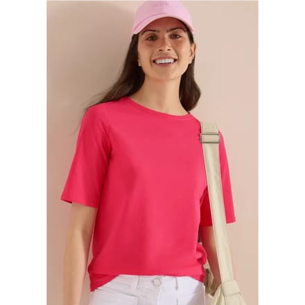 Basic Shirt met boothals