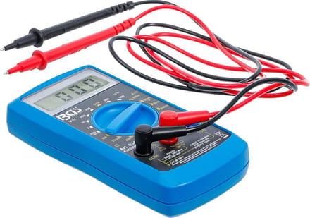 Digitale multimeter met 3,5-cijferig display, handmatige bereikselectie en veiligheidsbeveiliging