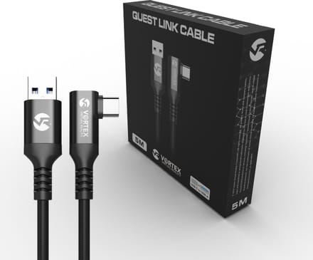 Câble de 5 m de VortexVR USB-A vers Meta Quest Link | pour Quest 3S Quest 3 Quest 2