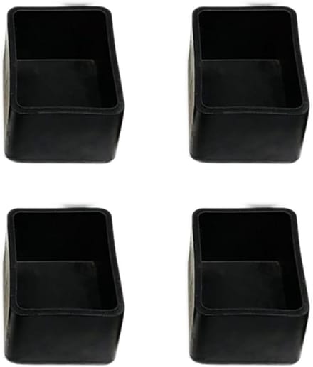 8 stuks vierkante stoelpootdoppen - antislip bescherming voor vloeren