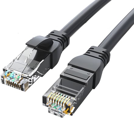 Rainbecom - Internetkabel 2 meter - CAT6 - Patchkabel – UTP CCA - Kabel - Ethernet Kabel - RJ45 - LAN Cable – Netwerkkabel - Zwart