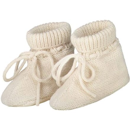 Prénatal newborn slofjes Pure Dark Ecru Melange 1MT unisex