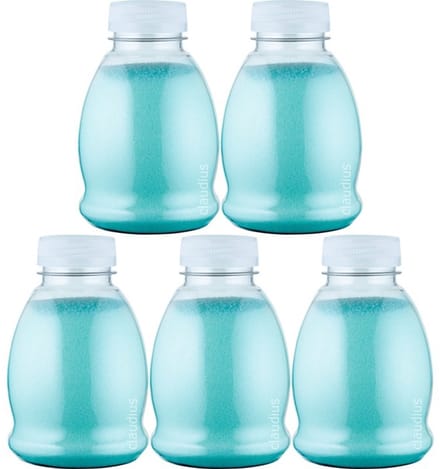 Scrubzout Hamam - 375 gram - Fles met transparante dop - Set van 5 stuks - Hydraterende Lichaamsscrub