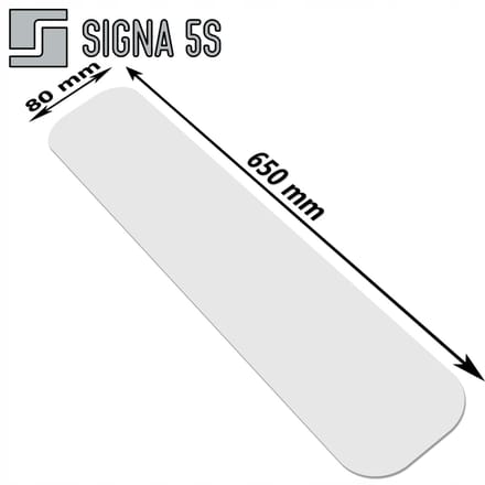 SIGNA 5S Vloermarkering ID 80 - 80x650mm Wit - Duurzaam PVC