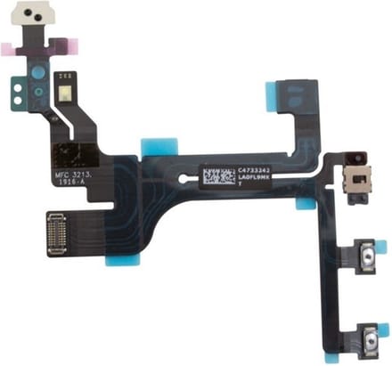 Geschikt voor iPhone 5c Power en Volume knop en LED flash