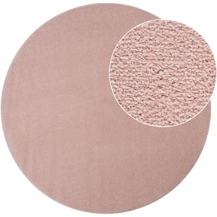Tapijt Portivo roze 120 cm rond