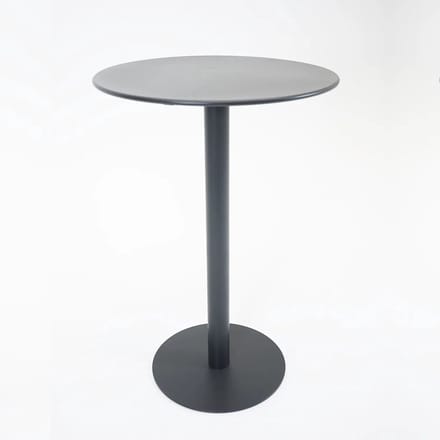 Vita Santo bartafel Ø70 met 2 Porto barstoelen zwart