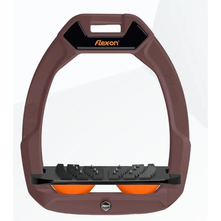 Veilige rijbeugels Hellend Ultra Grip Bruin/Zwart/Oranje Flex-On Safe-On