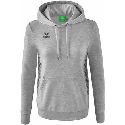 Erima Essential Team Sweatshirt Met Capuchon Dames - Slate Grey / Licht Grey Melange | Maat: 36