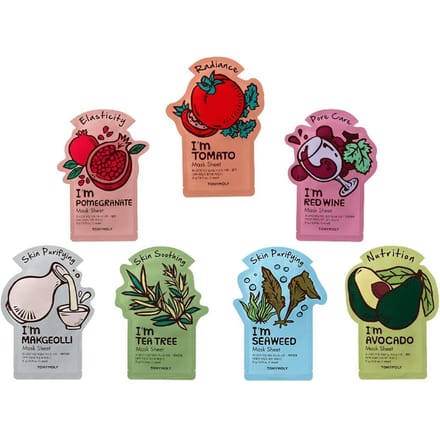 Tonymoly I'M Real Sheet Mask Set (Verpakking van 7) brown