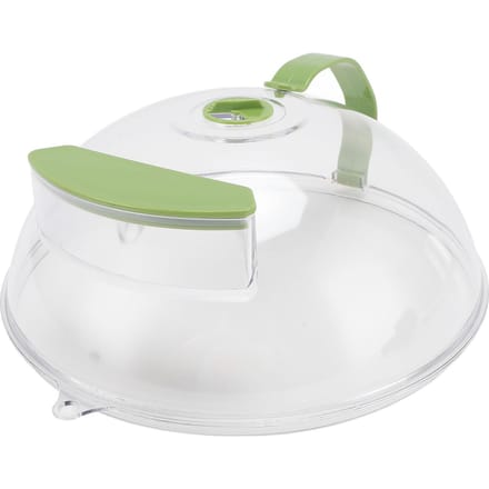 Magnetron Verwarmdeksel Spatbestendig Hittebestendig Magnetron Voedseldeksel met Draaibaar white