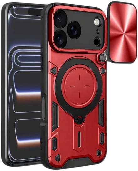 Hoesje geschikt voor Apple iPhone 17 Pro - Techsuit CamGuard Pro Back Cover - Rood