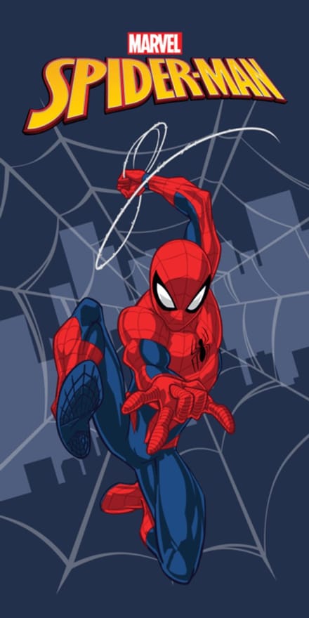 Spiderman strandhanddoek 70 x 140 cm polyester