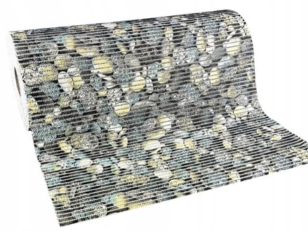 Antislip Badmat Kleurrijke Kiezels 280x65 cm