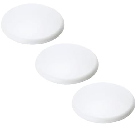 Extra platte afdekking voor verdeeldoos - 3 stuks, 135 mm, wit