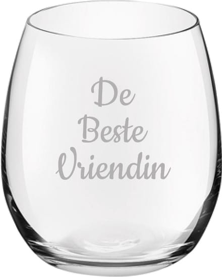 Gegraveerde Drinkglas 39cl De Beste Vriendin