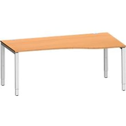 Schäfer Shop Genius bureau MODENA FLEX, aanbouw rechts, B 1800 mm, beuk