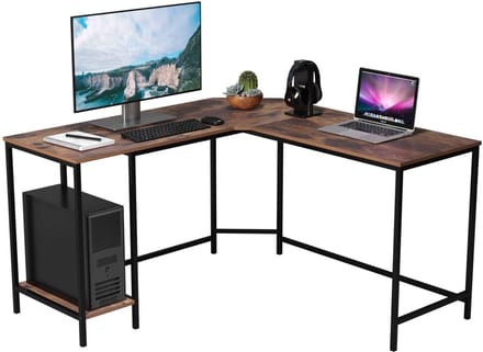 Hoekbureau - Computerbureau - Gaming Desk - Industrieel Design - Zwart