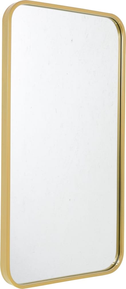 Fragix Boston wandspiegel rechthoekig - Goud - Metaal - 75x40cm - Industrieel