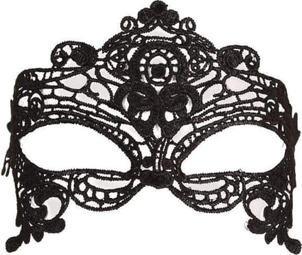 Partyxplosion - Oogmasker - Zwart - Lace